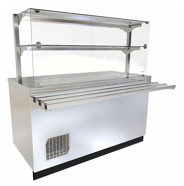 Прилавок-витрина холодильный Abat Сэйла ПВВ(Н)-70Е-07-НШ нерж.