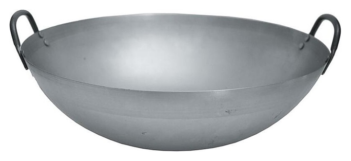 Сковорода WOK P.L. Proff Cuisine 92001495 (с 2 ручками, углеродистая сталь)