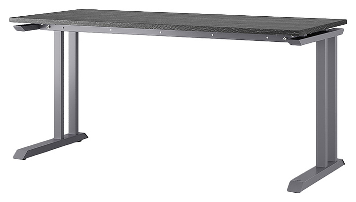 Стол офисный КОБОР L1-160/60 graphite/glazed