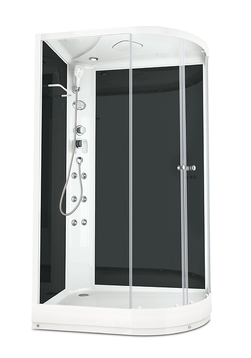 Душевая кабина с гидромассажем и блоком управления Domani-Spa Delight 128 L DS01D128LLBCl10 120х80 см