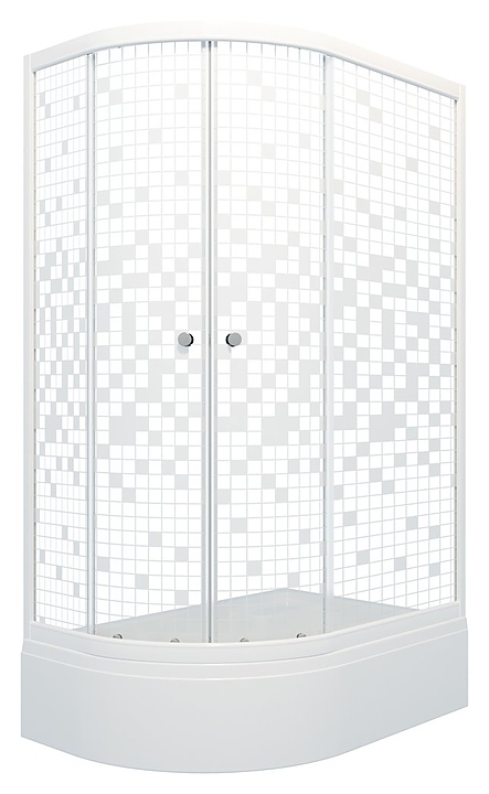 Душевое ограждение Triton Коралл В 120х80 см, правая, средний поддон