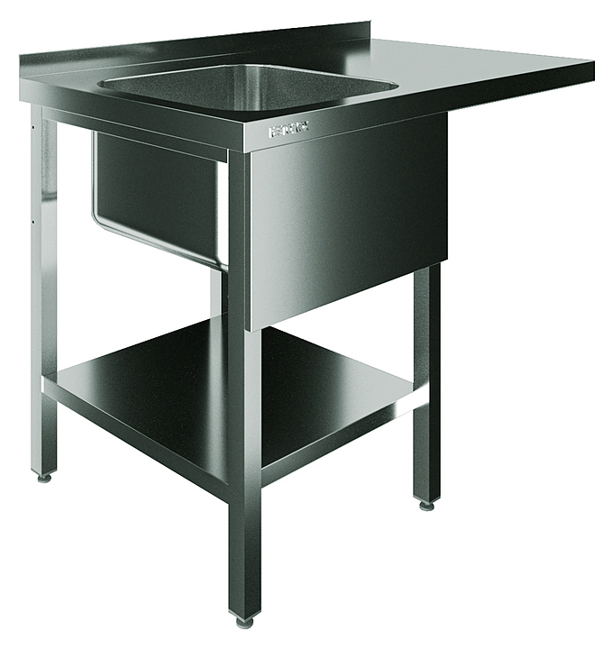 Ванна моечная Restoinox ВМЦРК/1-12/7-БЛ крыло под посудомойку