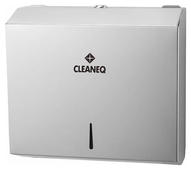 Диспенсер листовых бумажных полотенец CLEANEQ KW-7322 C-/Z-сложение (нерж. сталь) шлифованная сталь