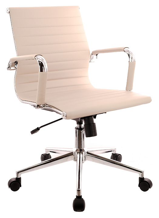 Кресло операторское Everprof Leo Т экокожа, бежевое