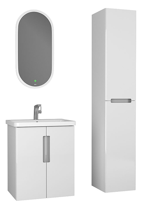 Гарнитур подвесной OWL Runn 60, 5 предметов, белый глянец