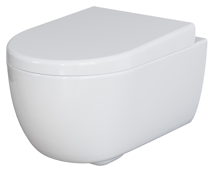 Унитаз подвесной с крышкой-сиденьем Ambassador Abner 103T20001R-102T20001 белый глянцевый