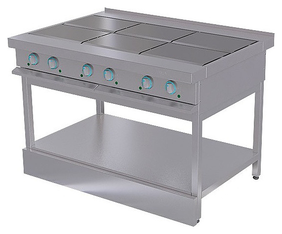 Плита ATESY ЭПЧ 9-6-17 Традиция-2008 (6-ти конфорочная, без духового шкафа)