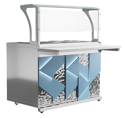 Мармит вторых блюд паровой Luxstahl МВП (С)-1200 Premium Iceberg (Айсберг)