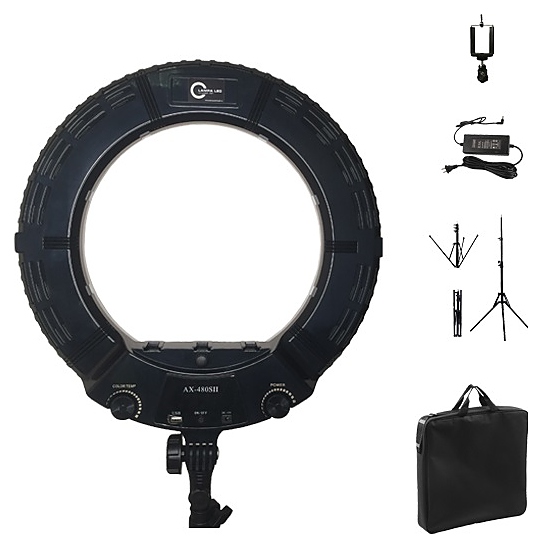 Лампа для визажиста Мэдисон&Co VZ-240 кольцевая черная