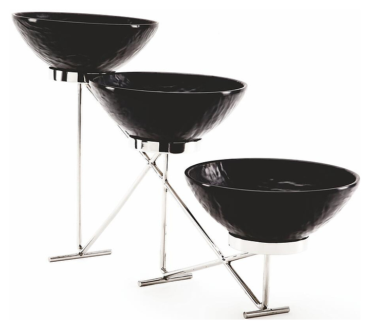 Подставка фуршетная P.L. Proff Cuisine Hotelware TS 6000 65х12х33 см + 3 салатника меламин