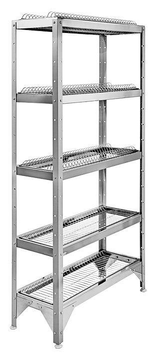 Стеллаж для тарелок Hessen СТР-1,6*12/3+2 нерж.