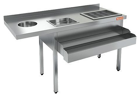 Барная станция HICOLD НКС-14/7БК с бортом