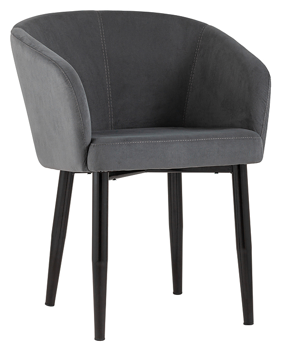 Кресло Stool Group Ральф велюр тёмно-серый