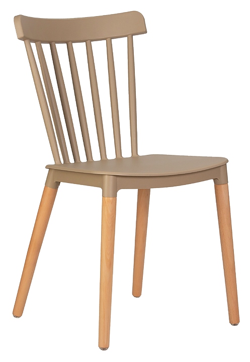 Стул обеденный DOBRIN 687PP-LMZL THEO (бежевый, светлый бук)