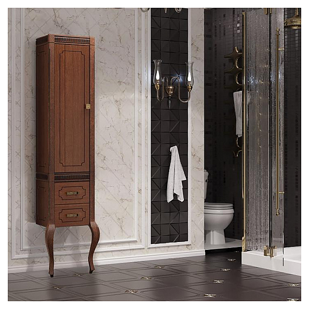 Шкаф-пенал OPADIRIS Фреско Z0000001821, левый, светлый орех