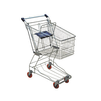 Тележка покупательская EKSI ESX-100A TPR красная