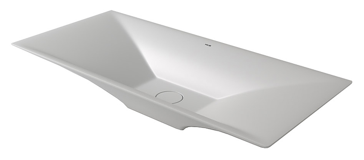 Раковина Holbi Sirius 77 Soft Rock 77х35 см, белая матовая