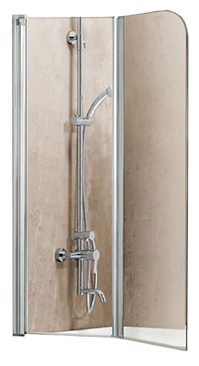 Шторка на ванну Vincea VSB-12114CL 114х140 см, прозрачное стекло, хром