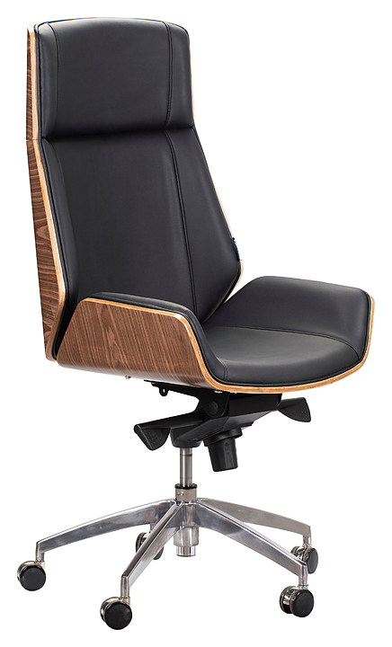 Кресло NORDEN Патио черная экокожа