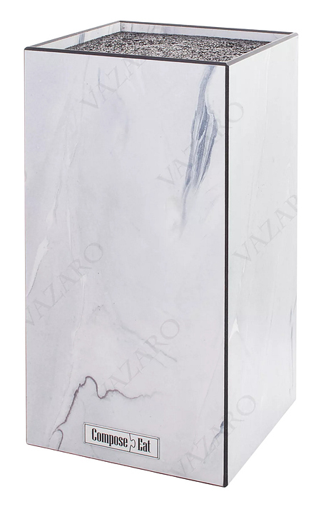 Подставка для кухонных ножей ComposeEat Elegance PDN113145OA4 11х11х24 см, мрамор Арктика