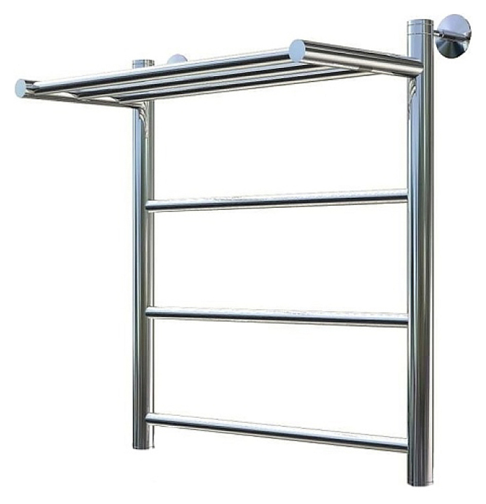 Полотенцесушитель водяной с полочкой Тругор Аспект НК 1 П 60х50 см (без углов), хром