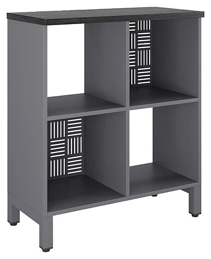 Стеллажная система КОБОР SQ-2Х2 graphite/wood