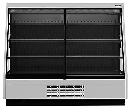 Горка холодильная Carboma F16-08 VV 1,9-1 0300 STANDARD фронт X1 версия 2.0 9006-9005