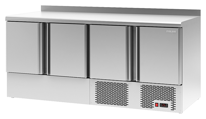 Стол холодильный POLAIR TMi4GN-G с бортом