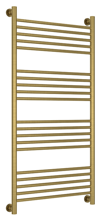 Полотенцесушитель водяной Сунержа Богема+ 120x60 см с прямой перемычкой, состаренная латунь