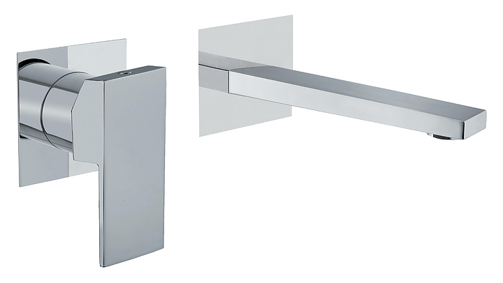 Смеситель для раковины встраиваемый Fiore Kube 100CR7597 хром