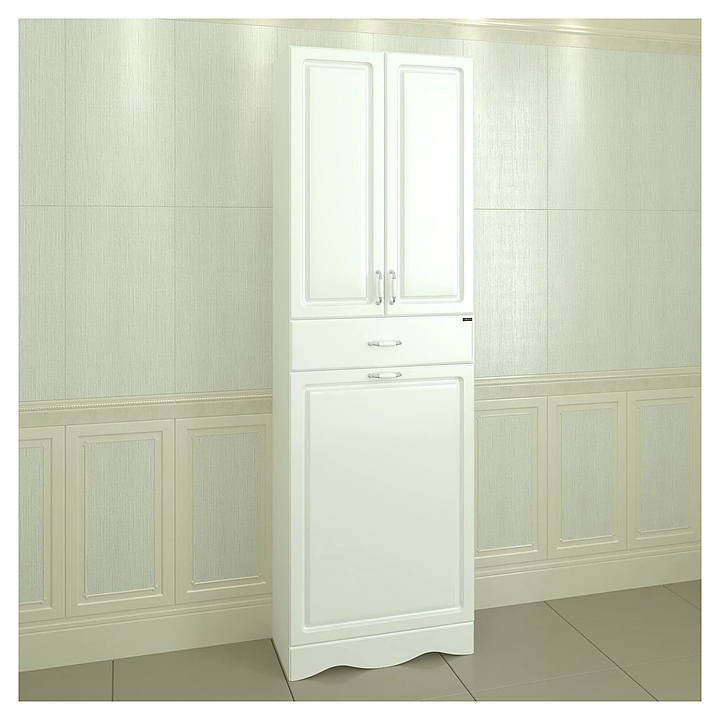 Шкаф-пенал СаНта Верона 60 с бельевой корзиной