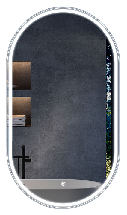 Зеркало Vincea LED VLM-3AU100 60×100 см, c подсветкой, сенсорным выкл. и диммером