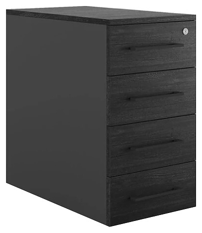 Тумба приставная КОБОР TS4-40/70 black/wood