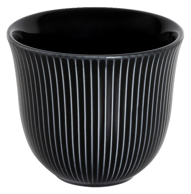 Чашка Loveramics Brewers Embossed Tasting Cup Latte&Cappuccino C099-94BBK 250 мл, чёрный