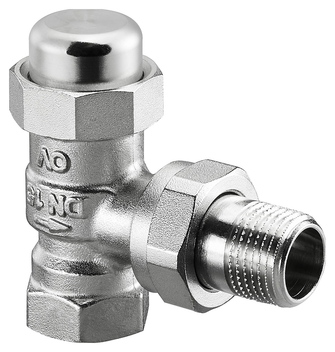 Вентиль запорный угловой Oventrop Combi LR 1027566, ДУ 20, PN 10, Rp 3/4