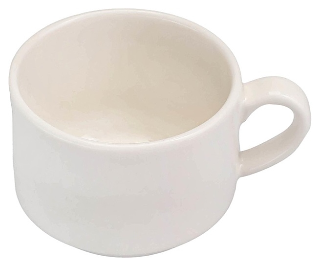 Чашка кофейная Porland Pioli Neptune 31ML08 PL 85 мл (фарфор) стопируемая