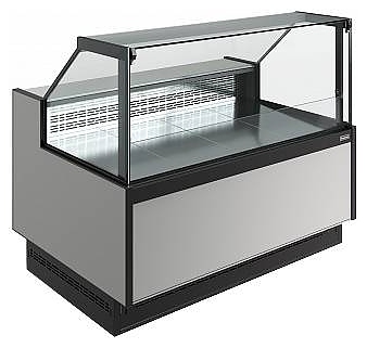 Витрина холодильная Carboma Bavaria 4 GC110 VV 1,5-1 версия 2.0 9006-9005 (без боковин)