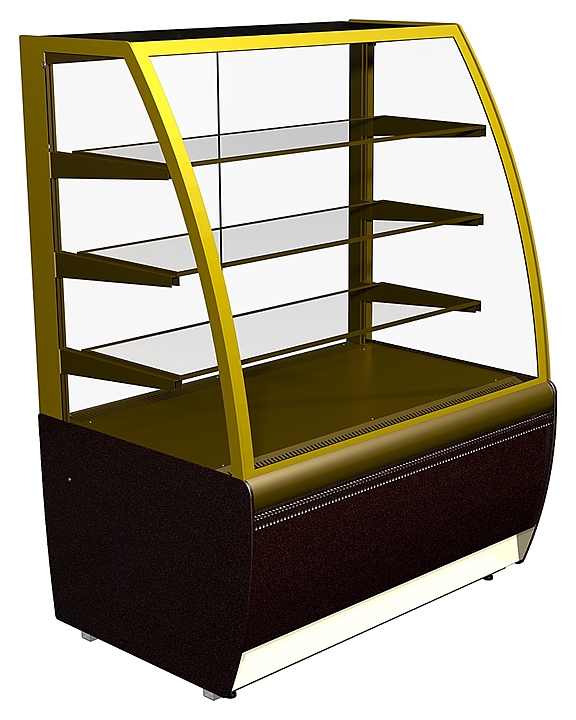 Витрина кондитерская Carboma K70 VV 1,3-1 Standard (ВХСв - 1,3д Люкс)