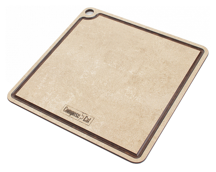 Доска разделочная ComposeEat ProFashion PGL240433KL6 24х24 см, порфир кремовый