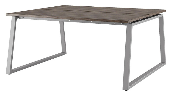 Стол офисный КОБОР TR/2-80/160 aluminum/charlston