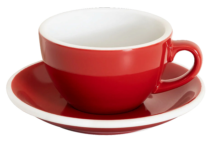 Кофейная пара Loveramics Egg Cappuccino C088-27BRE/C088-28BRE 200 мл, красный (red)