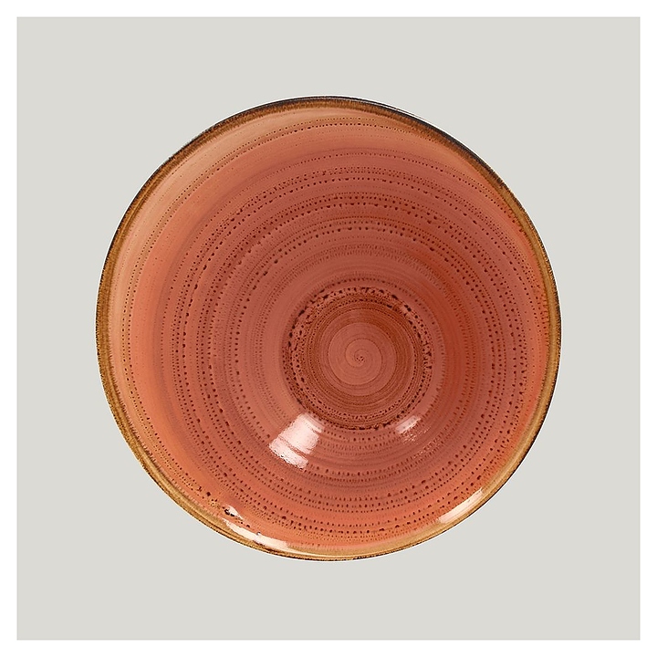 Тарелка ассиметричная RAK Porcelain Twirl Coral TWBUBA29CO 1,6 л