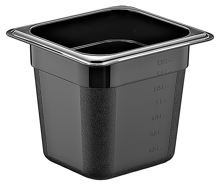 Гастроемкость Gastroplast GNPP-16150/B 1/6-150 (176х162х150) 2 л полипропилен черная