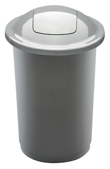 Контейнер для мусора PLAFOR Top Bin 50 л серебряный