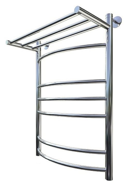 Полотенцесушитель водяной с полочкой Тругор Приоритет НК 3 П 80х50 см (без углов), хром