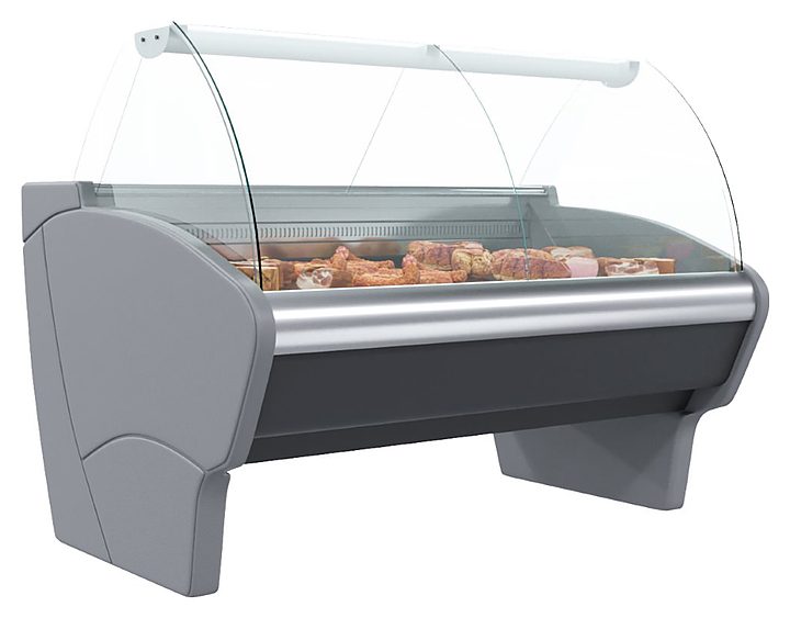 Витрина холодильная Carboma Bavaria G110 SM 1,5-1-1 (ВХС-1,5 Bavaria G110) (статика, выносной агрегат, без боковин)