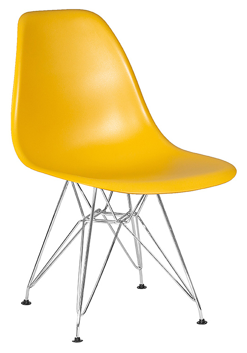 Стул обеденный DOBRIN 638APP-LMZL DSR (горчичный, хром)