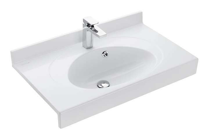 Раковина AQUATON Отель 3/80 1A70063NOT010 79х47 см, литьевой мрамор