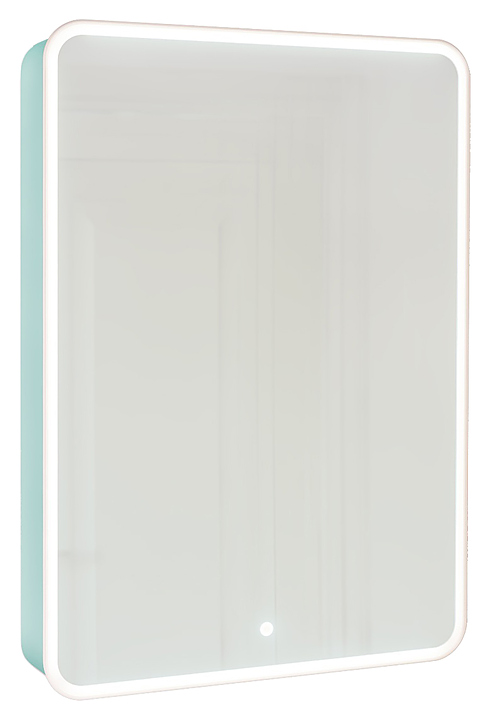 Шкаф зеркальный Jorno Pastel 60 Pas.03.60/BL, бирюзовый бриз