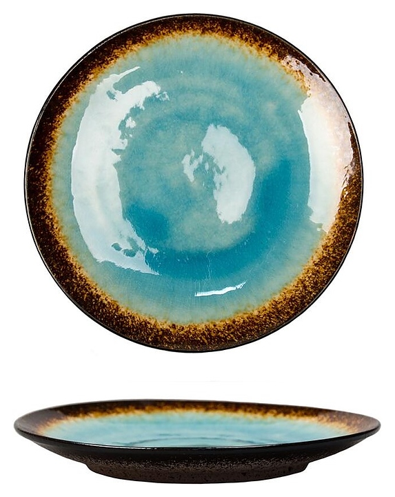 Тарелка P.L. Proff Cuisine Blue Spider Silk Stockholm 81229263 230х230 мм